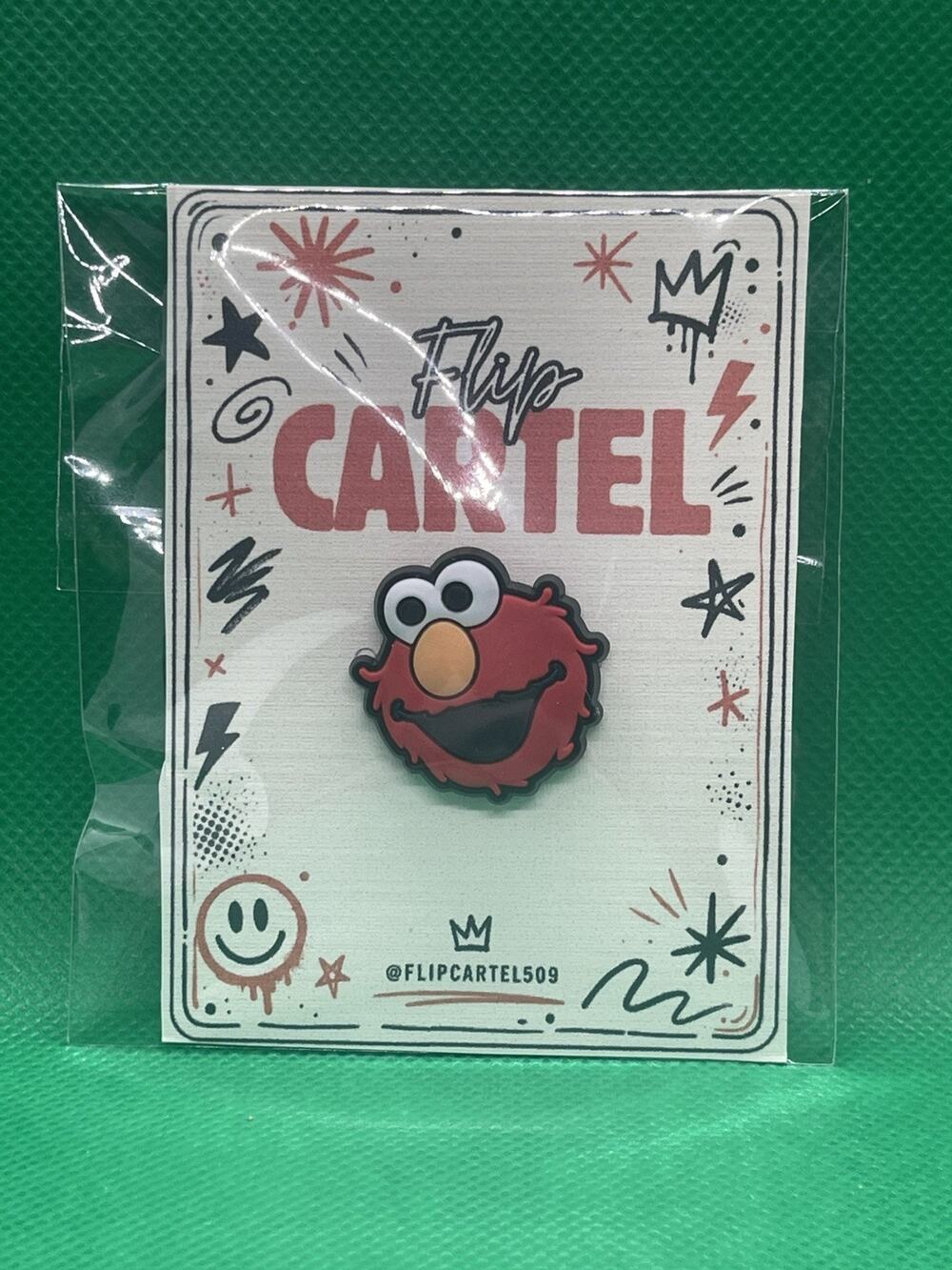 Sesame Street Elmo PVC Rubber Hat Pin Lapel Backpack Collectible